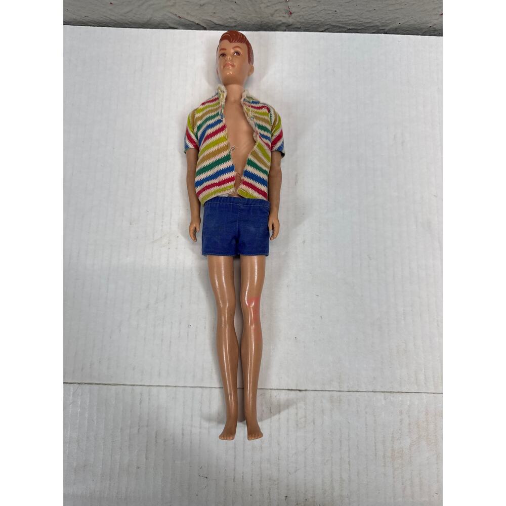 Vintage 1960 Allen Doll Ken's Friend‎ From Barbie Shirt & Shorts